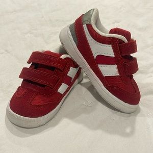 Size 5 red toddler shoes.